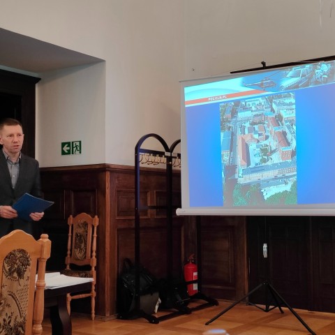 Powiększ obraz: Wystąpienie Wojewódzkiego Konserwatora Zabytków Tomasza Wolendela.