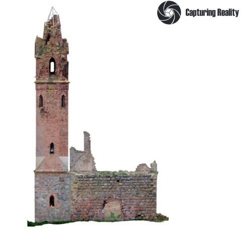 Powiększ obraz: Render modelu fotogrametrycznego - elewacja zachodnia